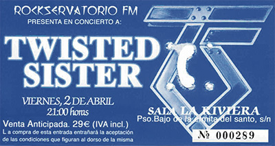 Twisted Sister Madrid 2004